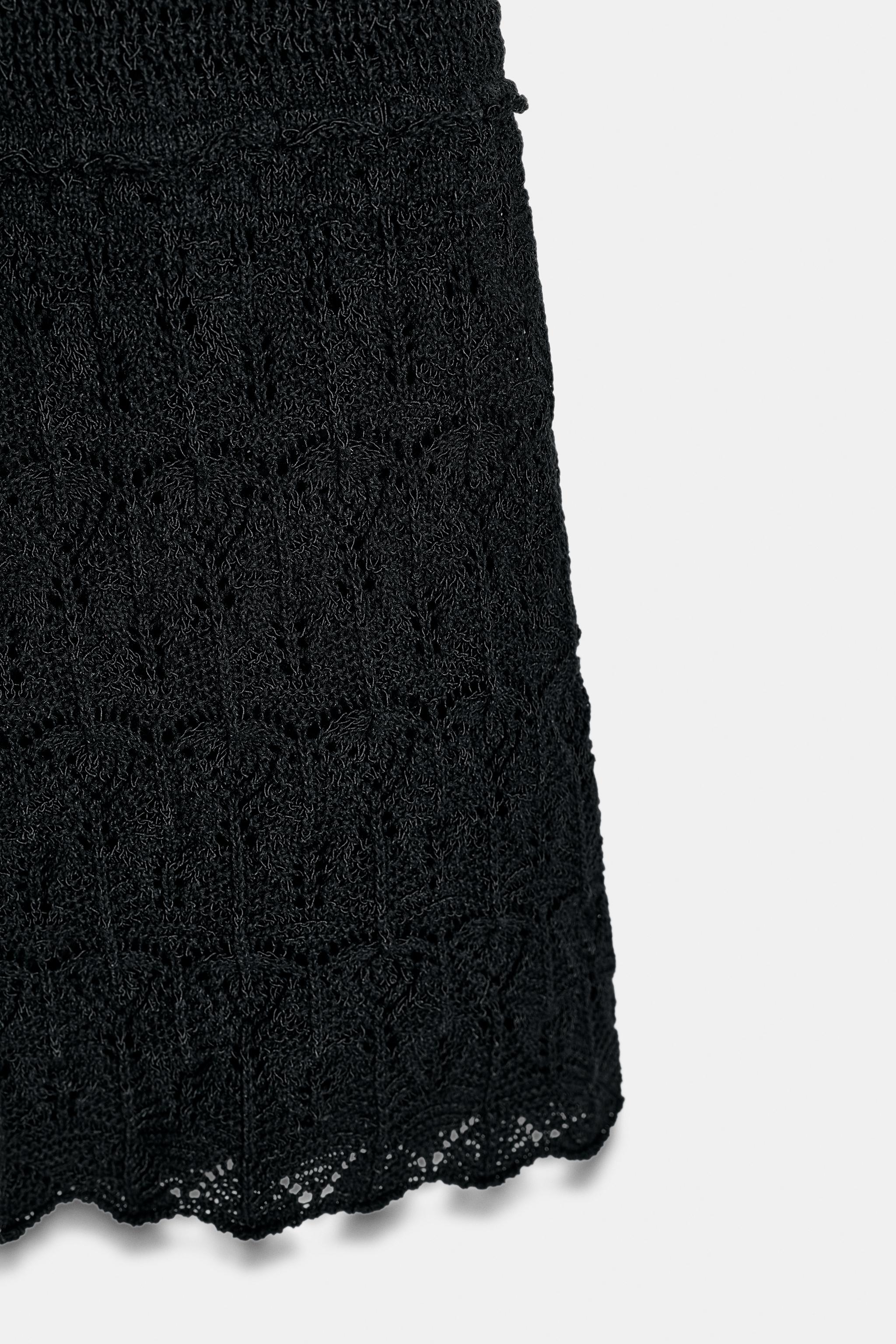 POINTELLE KNIT LONG SKIRT